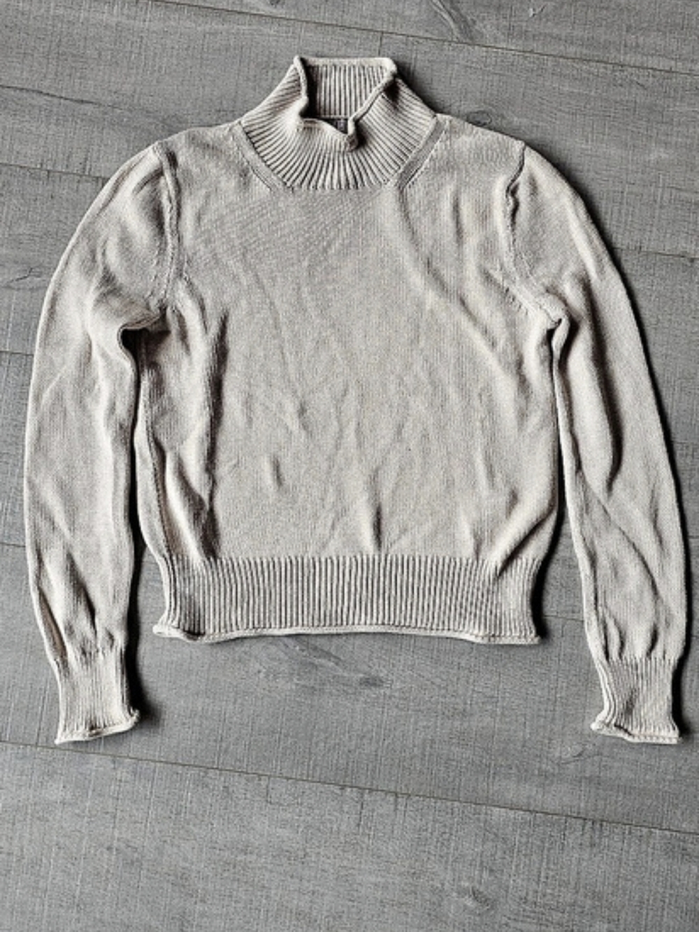 J.CREW Wool Blend Turtleneck in Cream Size XS